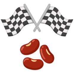 beans and racing car