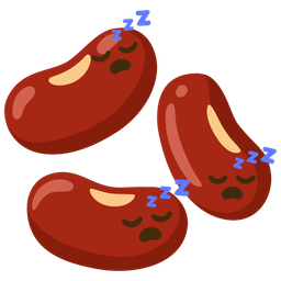 beans and sleeping face