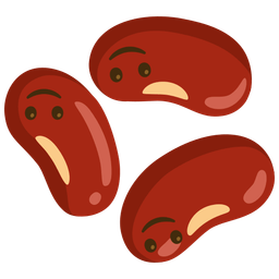 Beans and Upside-down face