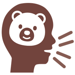 bear and bust in silhouette