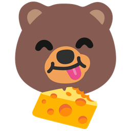 bear and cheese wedge