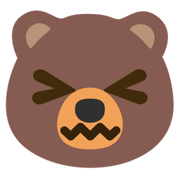 bear and confounded face