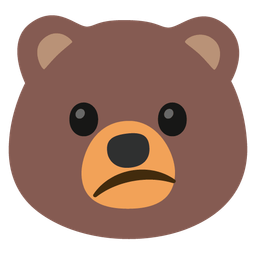 Bear and Confused face