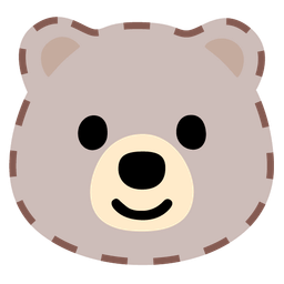 Bear and Dotted line face