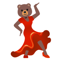 bear and high-heeled shoe