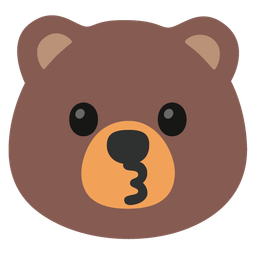 Bear and Kissing face