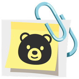 bear and linked paperclips