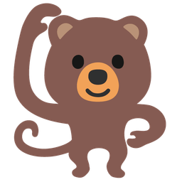 bear and monkey face