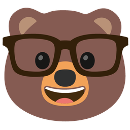 Bear and Nerd face