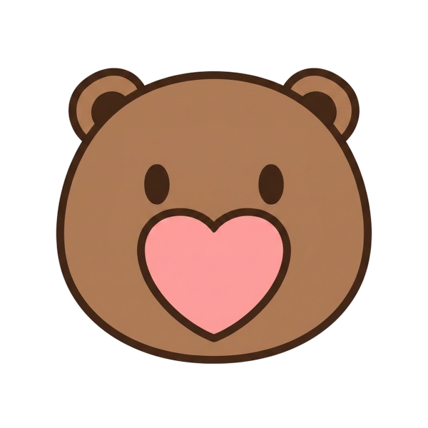 Bear and Pink heart