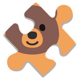 bear and puzzle piece