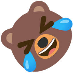 Bear and Rolling on the floor laughing