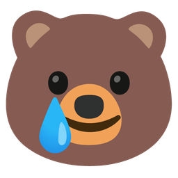 Bear and Smiling face with tear