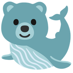 bear and spouting whale