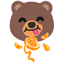 bear and tangerine