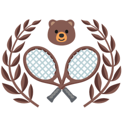 bear and tennis
