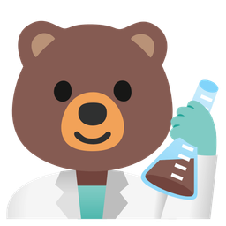 bear and test tube