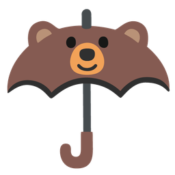 bear and umbrella