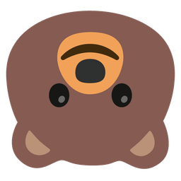 Bear and Upside-down face