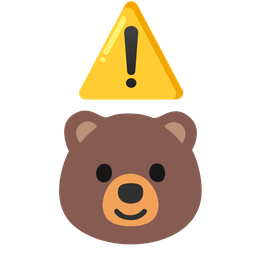 bear and warning