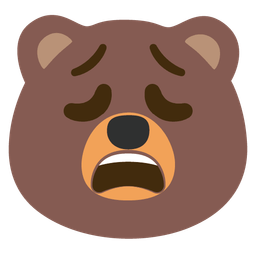 bear and weary face