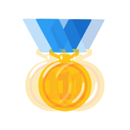 beating heart and 1st place medal