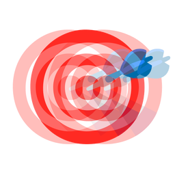 beating heart and bullseye