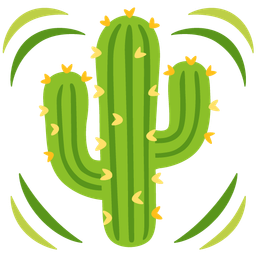 beating heart and cactus