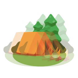 beating heart and camping