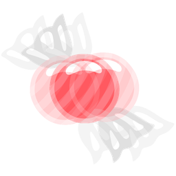 beating heart and candy