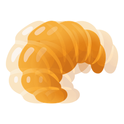 beating heart and croissant