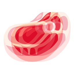 beating heart and cut of meat