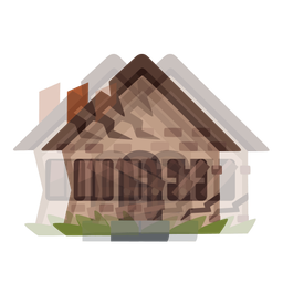 beating heart and derelict house