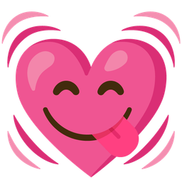 Beating heart and Face savoring food