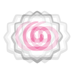 beating heart and fish cake with swirl