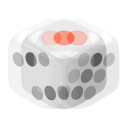 beating heart and game die