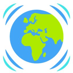 beating heart and globe showing Europe-Africa