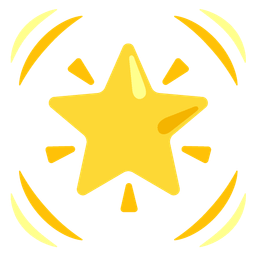 beating heart and glowing star