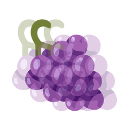 beating heart and grapes