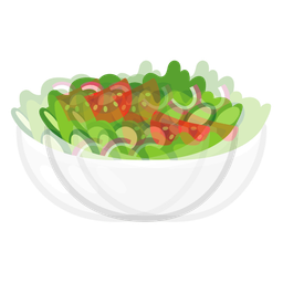 beating heart and green salad