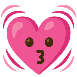 Beating heart and Kissing face