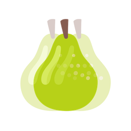 beating heart and pear