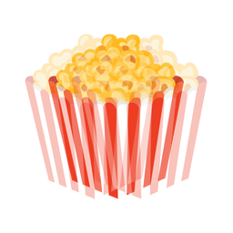 beating heart and popcorn