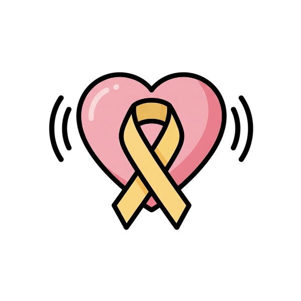 Beating heart and Reminder ribbon