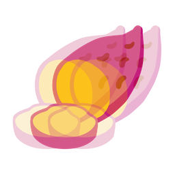 beating heart and roasted sweet potato