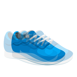 beating heart and running shoe