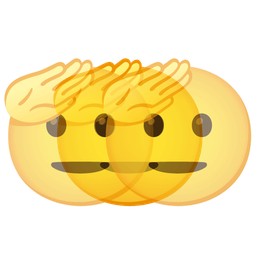 beating heart and saluting face