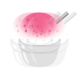 Beating heart and Shaved ice