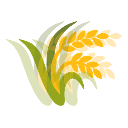 beating heart and sheaf of rice