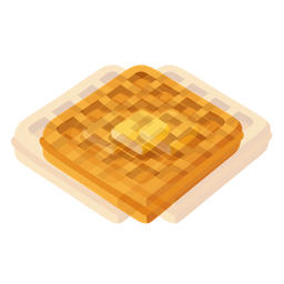 beating heart and waffle